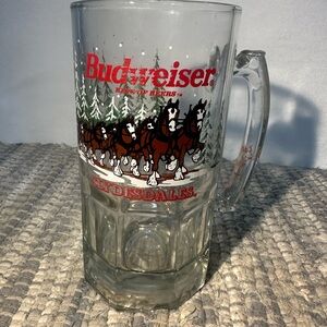 Budweiser Red and Clear Clydesdales Mug